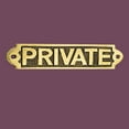 thumbnail image 2 of Renovators Supply Brass Plaques Polished Private Sign Brass Plate 2 1/8 H x 7 W, 2 of 2