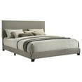 thumbnail image 3 of Dorian Fabric Upholstered California King Panel Bed Taupe, 3 of 8