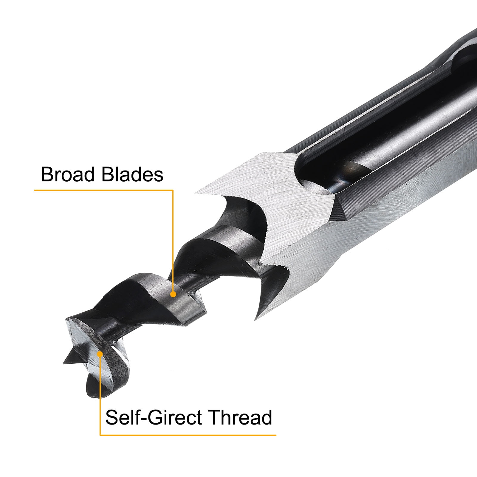 Uxcell Square Hole Drill Bit 25mm(1") High Speed Steel Hollow Mortiser Auger for Woodworking Carpentry Mortise Tenon Machine