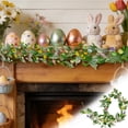 thumbnail image 1 of Hogar y jardín, adornos colgantes, huevos de Pascua de imitación, ratán, para colgar en la pared, decoración de fiestas, tiras decorativas., 1 of 9