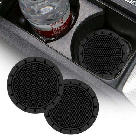 

SPRING PARK 2Pcs Cup Mat Non-slip Shockproof PVC Creative Drink Coasters for Vehicle