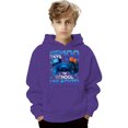 thumbnail image 4 of Oiyii Gamer 100 Days Print Hoodie for Toddler Boys Long Sleeve Casual Hoodie Sweatshirt Pullover Top,Dark Purple, 4 of 4