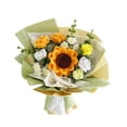 thumbnail image 3 of de flores de ganchillo de simulación de peluche hechos a mano, ramo de flores de punto, flores artificiales, hermosas flores hechas a mano, Girasol, 3 of 8