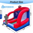 thumbnail image 6 of Inflatable Carnival Game Football Toss Game with 4 Inflatable Footalls, Throwing Target Game, Football Target Practice for Outdoor Event, Carnival, 6 of 8