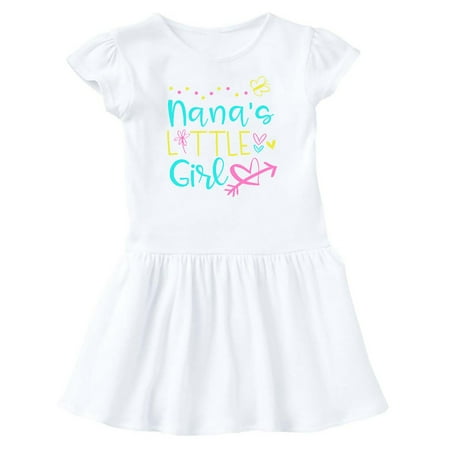 

Inktastic Nana s Little Girl with Hearts Flower and Butterfly Gift Baby Girl Dress