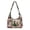 Christmas Tree Patchwork, variant on Christmas Cute Hobo Shoulder Bag, Adjustable Strap Candy Cane Hobo Purse Casual Crossbody Handbag with Zipper Slouchy Bag for Holiday Travel Daily Use