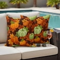thumbnail image 4 of Sage Green Pumpkin Fall Outdoor Waterproof Pillow Covers, Thanksgiving Maple Leaves Farmhouse Decorative Square Throw Pillowcase Sofa Cushion Sham for Patio/Couch/Chair, 20"x20" 2 Pack, 4 of 8