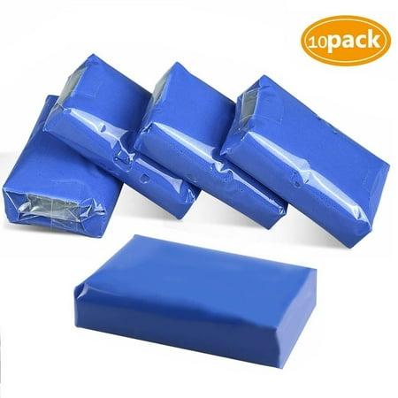 10PACK Car Clay Bar Kit 170g Auto Detailing Magic Claybar Super Cleaner, for Car Body Glass Bumper, Blue
