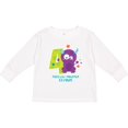 thumbnail image 3 of Inktastic Monster 4th Birthday Boys or Girls Long Sleeve Toddler T-Shirt, 3 of 5