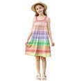 thumbnail image 6 of FAHXNVB Girls Cami Dress Cute Graphic Print Sleeveless A-Line Swing Casual Dresses Summer Fashion Beach Dress 4-15 Years, 6 of 7