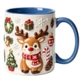 thumbnail image 2 of Hometravel Christmas Reindeer Ceramic Coffee Mug, Milk Cup with Flat Design, Holiday Drinkware for Home Kitchen and Christmas Gift, 2 of 7
