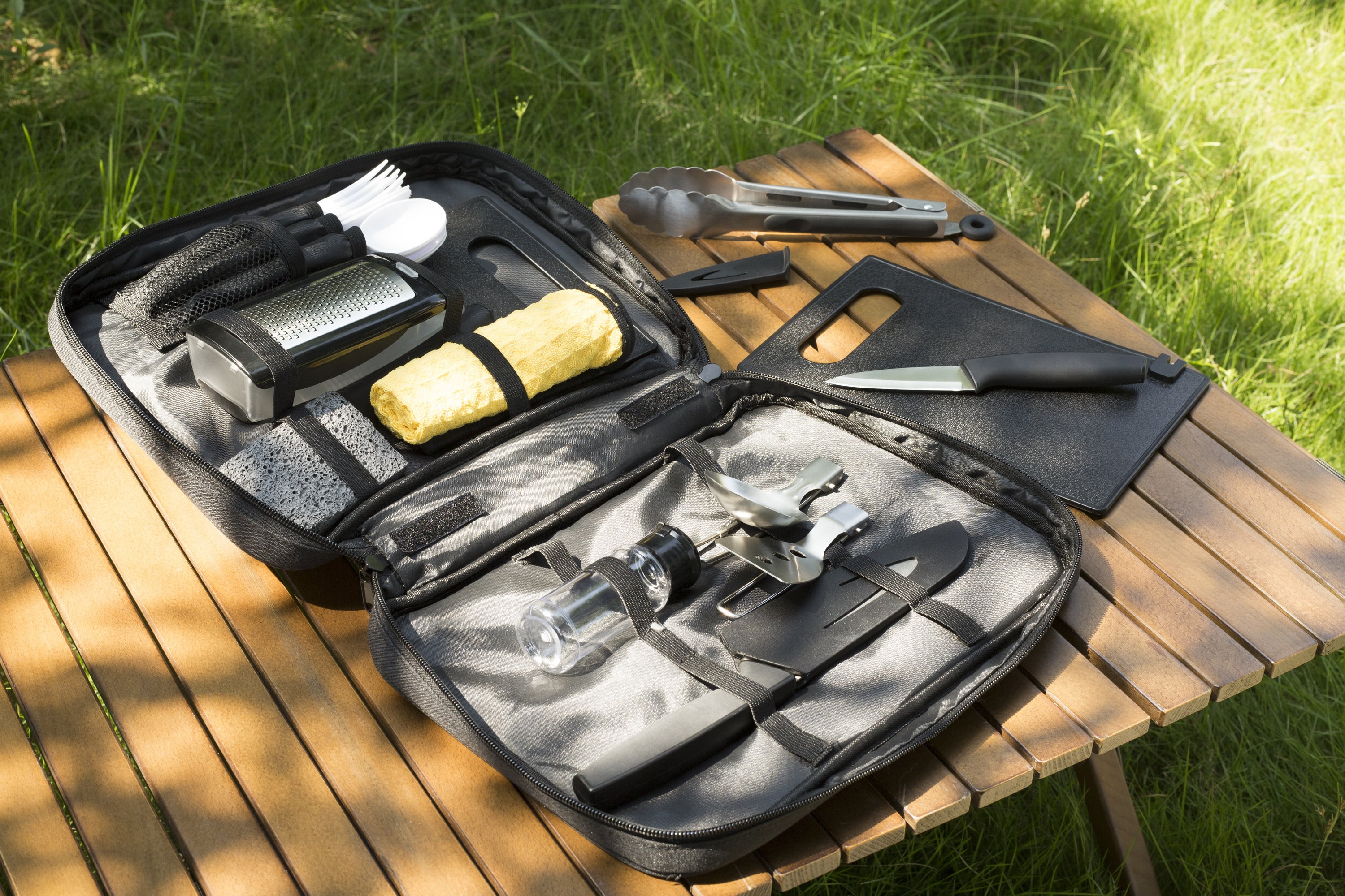 Ozark Trail Camping Kitchen Kit 24pcs Set, OZARK TRAIL PL 24 KITCHEN SET