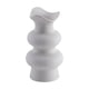 thumbnail image 1 of Jarrón de cerámica Jarrón moderno para flores Elegante arreglo floral Jarrón decorativo Blanco 16cm, 1 of 9
