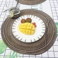 thumbnail image 1 of npkgvia kitchen gadgetsClearance,Round Circle Placemats Table Place Mats Kitchen Dinner Table Heat Pads 35cm CO,Brown, 1 of 5