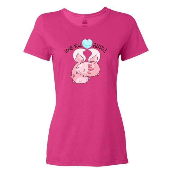 Inktastic Love You Alotl Cute Axolotl Valentines Women's T-Shirt