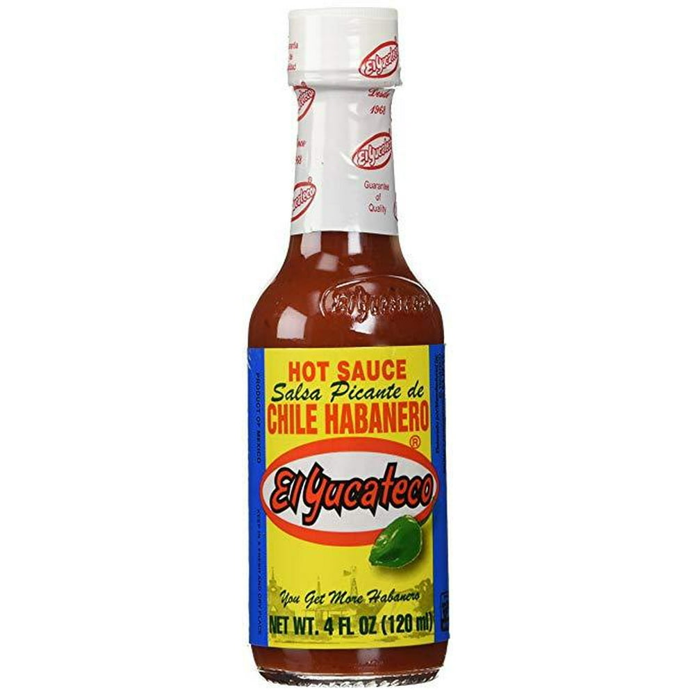 El Yucateco Red Habanero Hot Sauce 4 Pack 3738