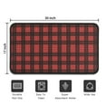 thumbnail image 5 of Red and Black Christmas Plaid Pattern Door Rugs,Washable Non Slip Door Mats Indoor,Decorative Door Mats,Entry Mat Indoor for Entrance,Bedroom,Kitchen,Bathroom,30"x17", 5 of 6