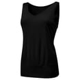 thumbnail image 3 of Women's Summer V Neck Tank Top Basic Sleeveless Casual Fit Shirts, 3 of 5
