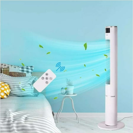 

Cooling Fan towwer Bladeless Oscillating Standing Remote Control Home