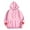 Pink#1, variant on Fesfesfes Women's Fall Winter Hooded Sweatshirts Graphic Printed Round Neck Long Sleeved Loose Blouses Windproof for Outdoor Wearing(Dark Gray,S)