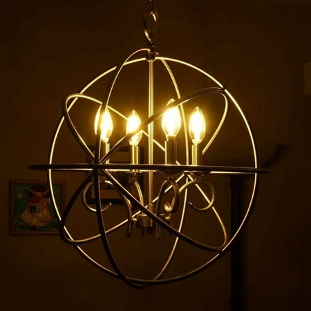 6pcs Ac 110v 4w Light 5000k Daylight White Chandelier Led Filament Bulbs E12 Candelabra Lamp Home