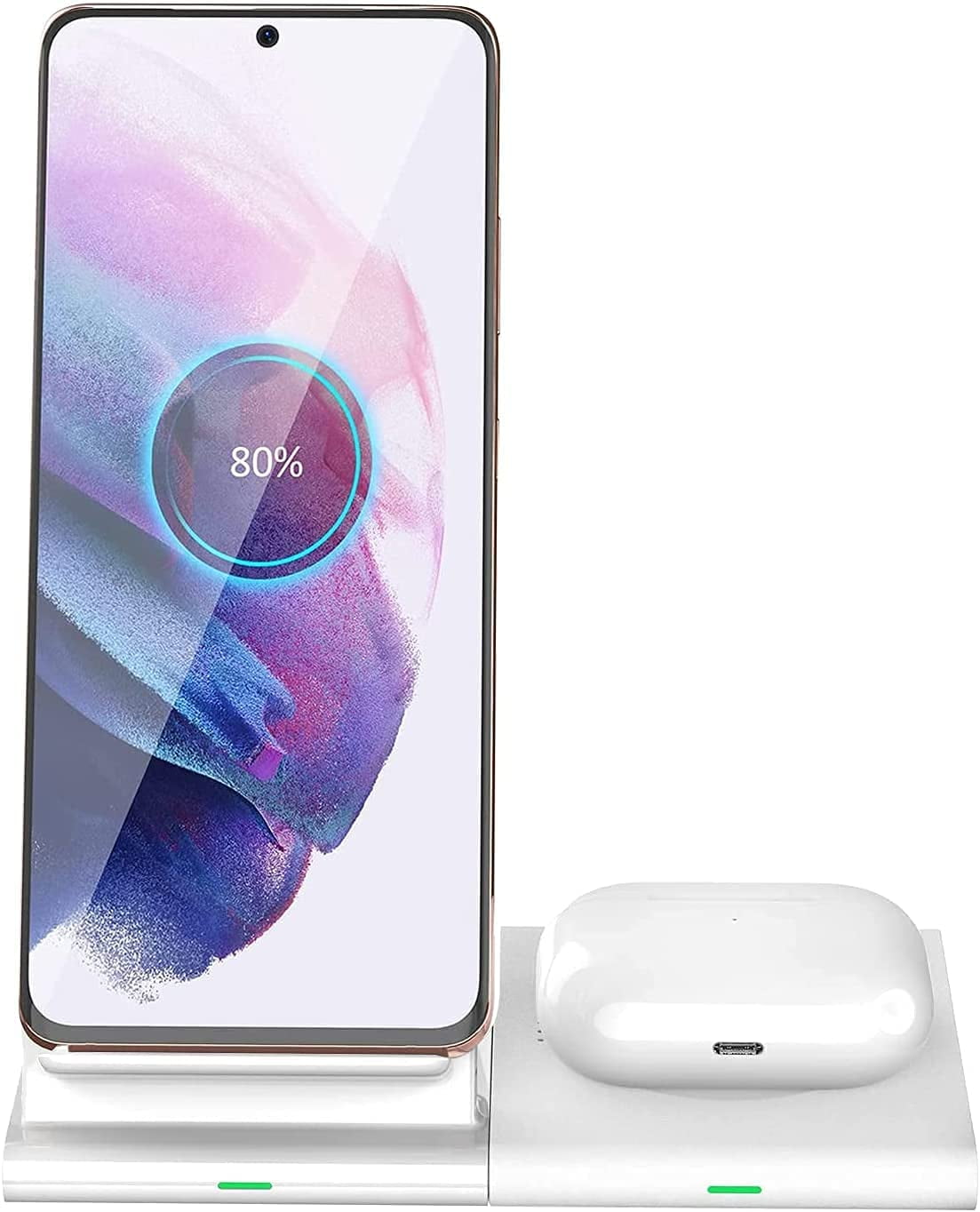AIMTYD 2 in 1 Wireless Charger, Dual Charging Stand 10W Fast Charging  Station for Samsung Watch/Active 2/Gear S3/Buds Live, S20/10/9/8/Note  20/10/9, 7.5W for iPhone 12 Pro Max/11/XS/XR/8/Airpods Pro | Walmart Canada