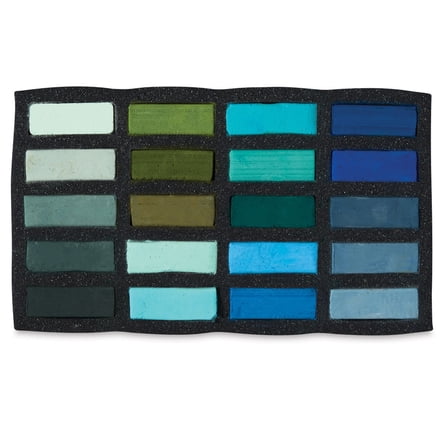 Art Spectrum Extra Soft Square Pastels - Temperate Landscape, Set of 20