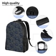 thumbnail image 5 of Cauagu Golden Peonies Print Backpacks,Travel Daypack Casual Laptop Backpack Bookbag Fits 15 Inch Computer for Men Women, 5 of 8