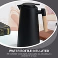 thumbnail image 6 of NICEXMAS Nordic Style Insulated Glass Water Kettle with Wooden Handle, Black, 4 Cup Capacity for Home Use, 6 of 8