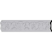 3 1/2"H x 3/4"P x 94 1/2"L Benson Acanthus Leaf Chair Rail