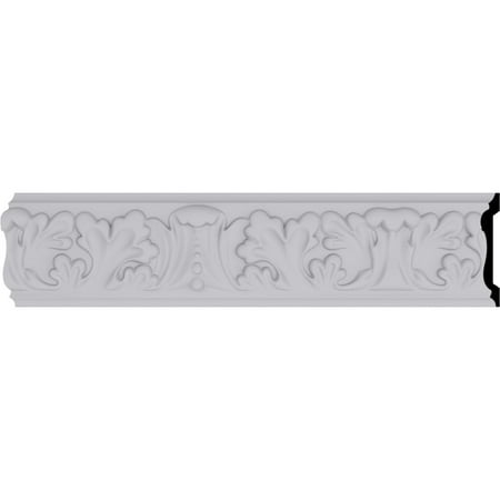 3 1/2"H x 3/4"P x 94 1/2"L Benson Acanthus Leaf Chair Rail