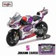 thumbnail image 4 of 1:18 2022 Ducati Pramac Racing 5 Zarco 89 Martin Licensed Simulation Alloy Motorcycle Model Colle Yamaha Toy Cars, 4 of 5