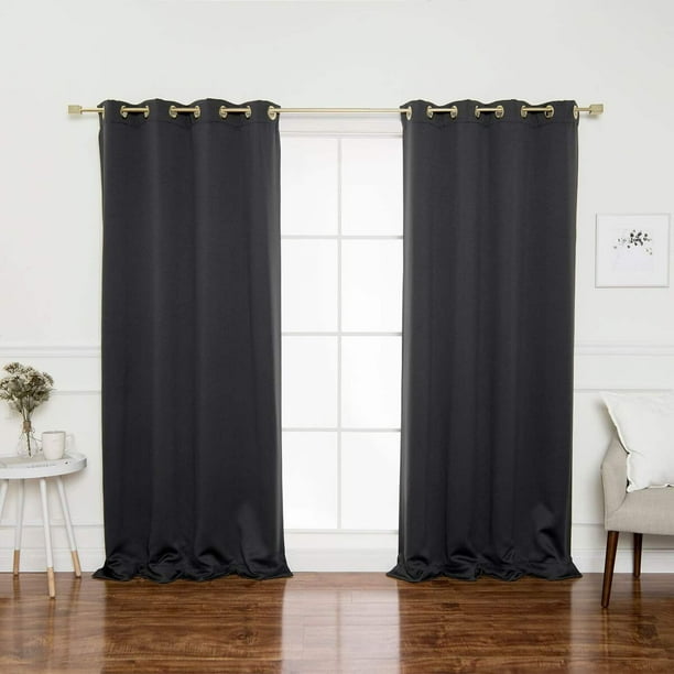 Best Home Fashion Gold Grommet Blackout Curtains