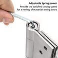thumbnail image 3 of 2 pcs Spring Hinges , 100mm , 304 Stainless Steel Double Action for Swing Doors Self Closing Hinge , Spring Loaded for Cafe and Saloon Door, 3 of 4