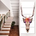 thumbnail image 1 of Designart Deer Portrait with Floral Head - Deer Canvas Art Print, 1 of 3