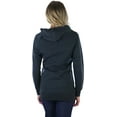 thumbnail image 2 of ToBeInStyle Women's Brushed Inner Fleece Long Hoodie - Charcoal - Medium, 2 of 7
