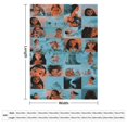 thumbnail image 3 of Manta de dibujos animados de Moana, suave y acogedora manta de felpa esponjosa para niños, niñas y adultos jóvenes, cálida manta de franela para sala de estar, dormitorio, sofá cama de 60 x 80, 3 of 8