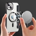 thumbnail image 4 of Allytech Wallet Case for iPhone 14 with Card Slots & Lens Protector, Compatible with MagSafe, Slim Shockproof Anti-Scratch Clear Back Panel [RFID Blocking] Case - Black, 4 of 7