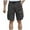 Dark Gray, variant on Stamzod Men Short Fashion Solid Color Summer Elastic Waist Drawstring Shorts Casual Loose Plus Size Athletic Shorts for Men with Pocket Black E S