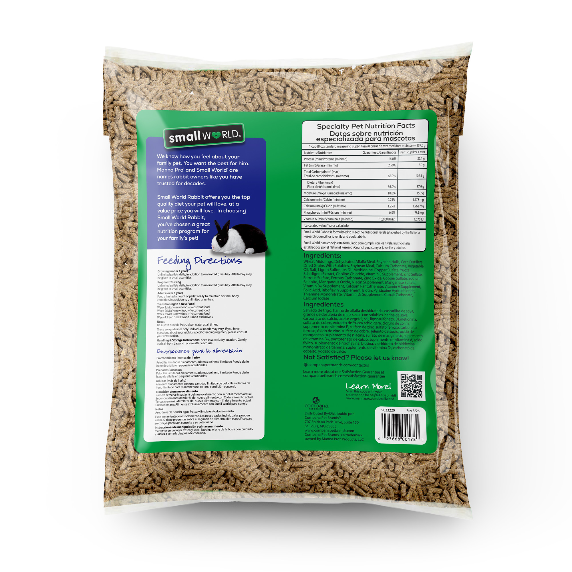 Small World Complete Rabbit Food, 8 lb Bag photo 3