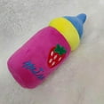 thumbnail image 3 of Dog Squeaky Plush Toy Milk Bottle Bite Resistant Relieve Boredom Soft Pet Dog Plush Toy for Indoor Outdoor Dog Squeaky Toy Easy to Clean[rose], 3 of 8