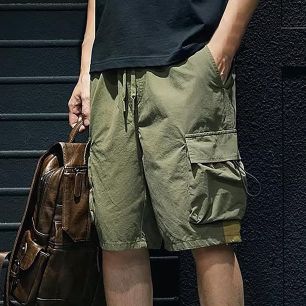 WILLBEST Pantalones Cortos Deportivos de Verano para Hombre, Finos, Holgados, de Talla Grande, Informales, de Trabajo, para Playa