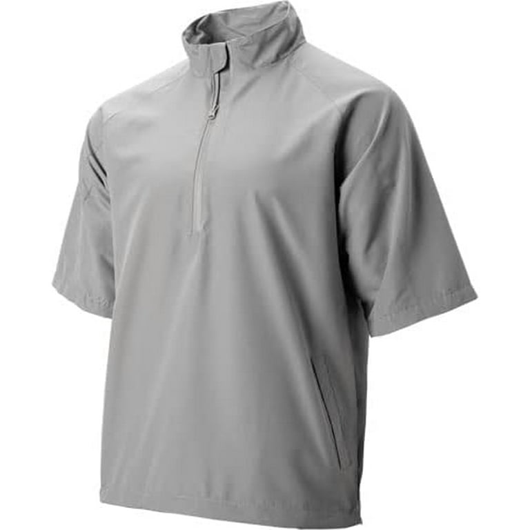Tgw Men s Vapor Short Sleeve Golf Rain Pullover Grey 3Xl Walmart