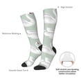 thumbnail image 4 of KLL White Birds Print Cool Socks Men's Women's Crew Socks Funny Crazy Novelty Stockings, 4 of 6