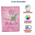 thumbnail image 5 of America Forever Happy Mother's Day Pink Rose Garden Flag 12.5 x 18 inches Best Mom Ever Double Sided Holiday Seasonal Yard Outdoor Decorative I Love You Mom Flag, 5 of 5