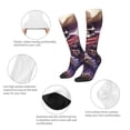 thumbnail image 3 of Fotbe Cool Skull Cowboy Calcetas Divertidas Estampadas para Hombre y Mujer, Calcetas de Algodón hasta la Rodilla para Caminar, Correr, Enfermería y Embarazo, 3 of 6