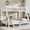 White, variant on Twin XL over Queen Metal Bunk Bed for Adults, Space-Saving Bunk Bed with Noise Reduction, No Box Spring Needed, Black,Ships 2 Pkgs