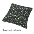 thumbnail image 3 of Throw Pillow Covers, funny Dinosaur eyes Soft Square Pillow Cases with Invisible Zipper for Couch Bed Sofa, Farmhouse Fall Home Decor 16"x16", 3 of 7