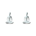 thumbnail image 4 of Bewildely Decoración de cerámica para chica de Yoga, simulación moderna de estilo Simple, Color sólido, elegante decoración de adorno para Type2 NO2, 4 of 6