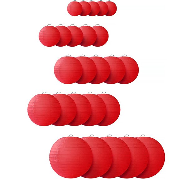 OATIPHO Spring Festival Paper Lantern 25-Pcs Hanging Decoration